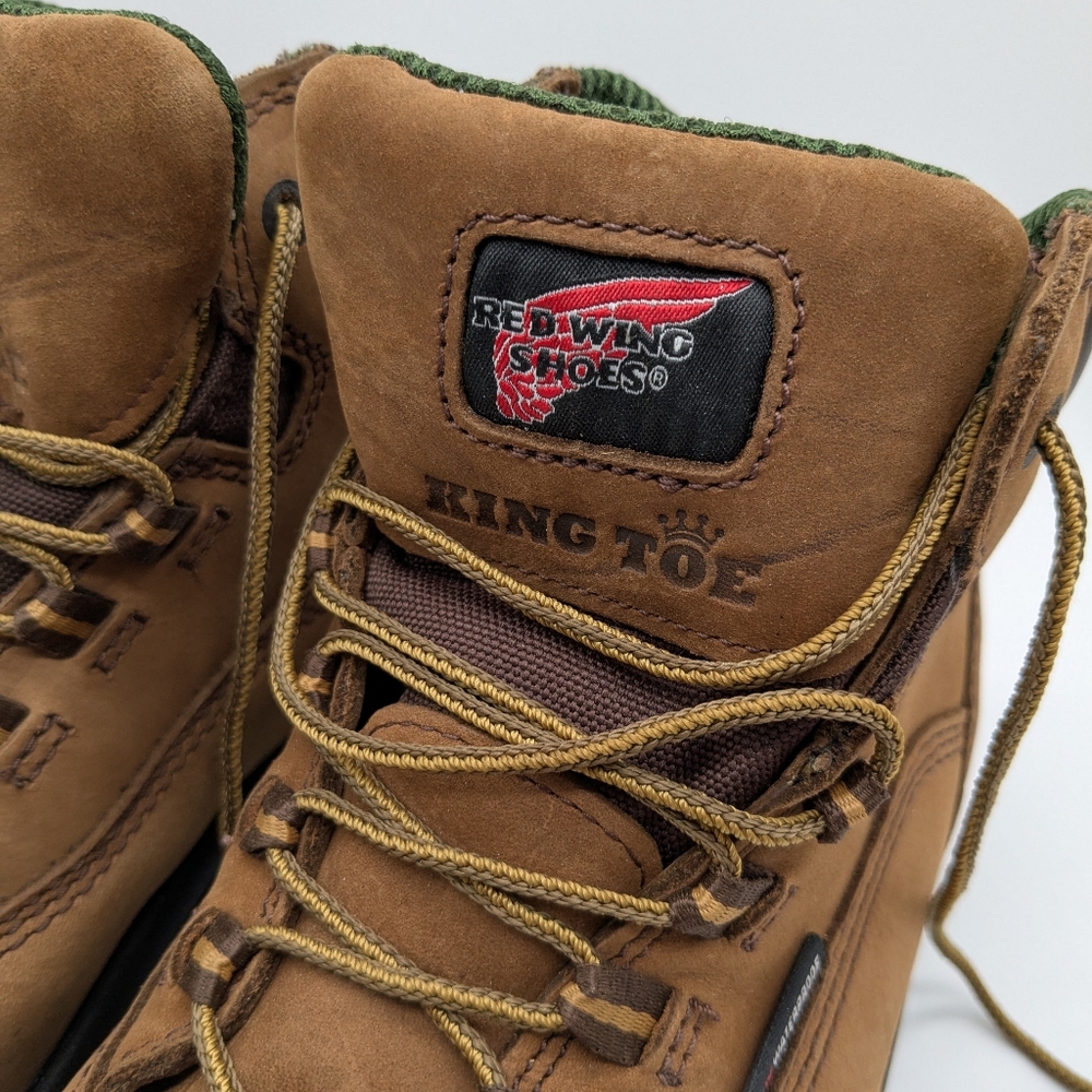 Red Wing Waterproof King Toe Steel Work Boots Model 2340 Women’s Size 7.5 D A061 - Picture 4 of 16